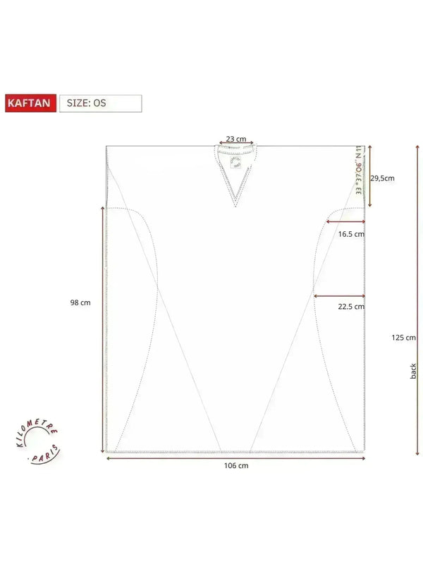 Kilometre Paris Anchors Away - Kaftan