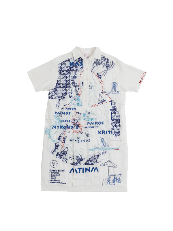 kilometre paris Greece map 7 days - K-shirt