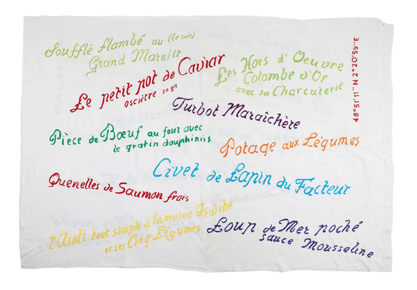 kilometre paris La Colombe d'Or - Tablecloth