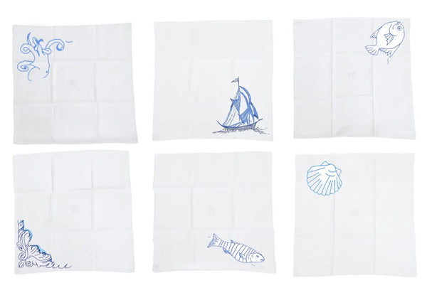 kilometre paris Nautical Flanders - Napkins