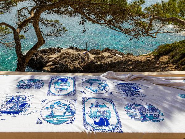 Kilometre Paris Nautical Flanders - Tablecloth