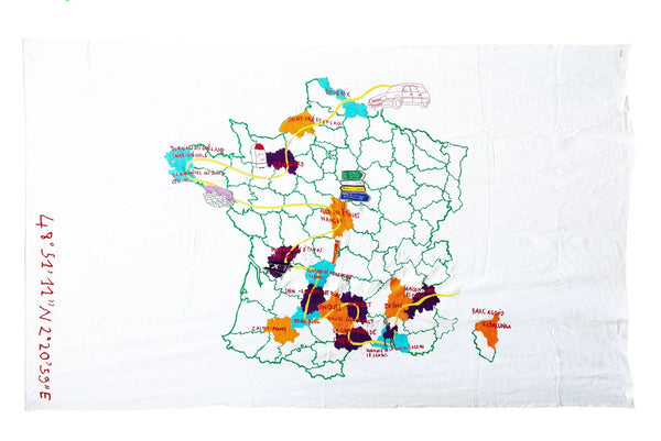 kilometre paris Tour de France - Tablecloth