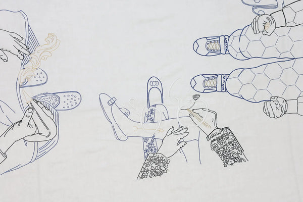 Kilometre Paris La Nappe Ne Fait Pas Le Moine - Tablecloth