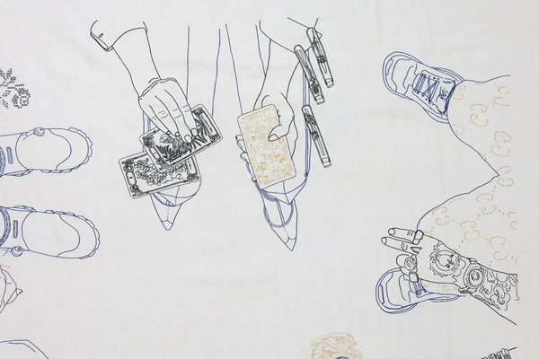 Kilometre Paris La Nappe Ne Fait Pas Le Moine - Tablecloth