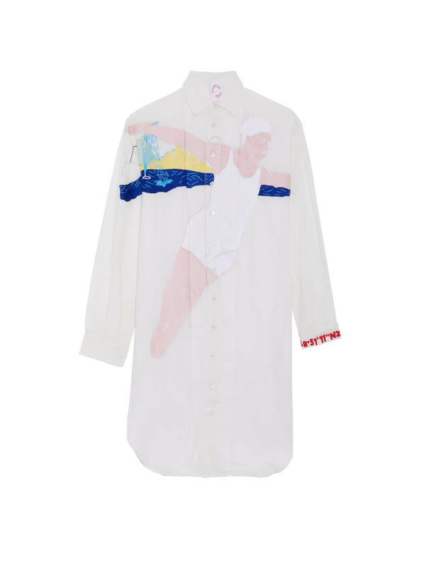 kilometre paris The swimmer Geneva Switzerland - K-shirt button down