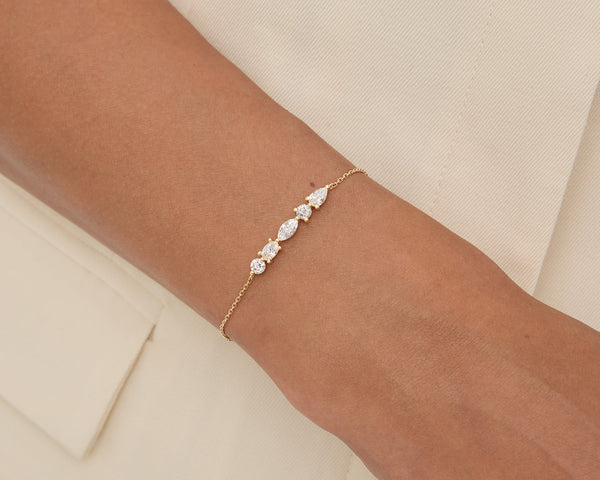 Kimaï Ana Five Diamonds Bracelet