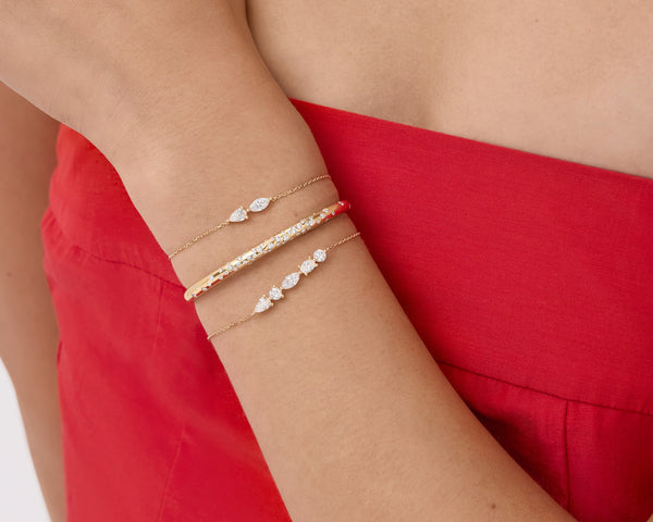 Kimaï Ana Five Diamonds Bracelet
