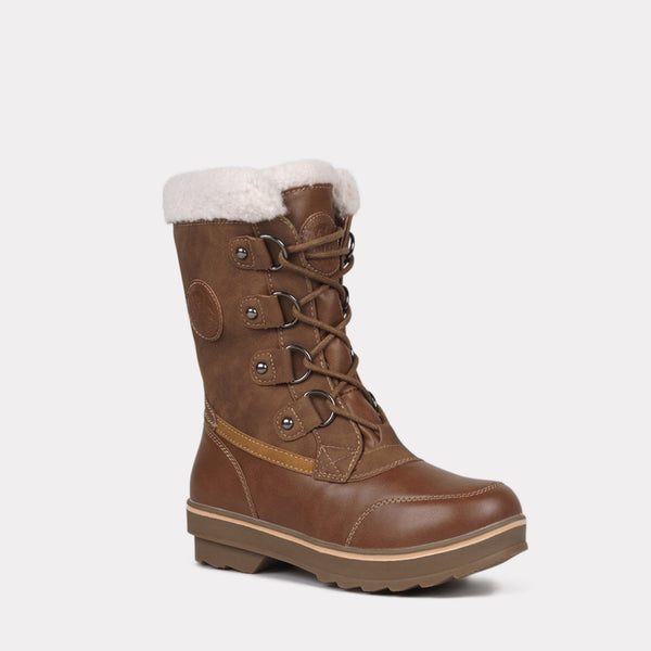 kimberfeel Bottes de neige APONI Bottes de neige femmes Camel