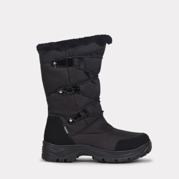 Kimberfeel Bottes De Neige FABY Bottes De Neige Femmes Python Noir