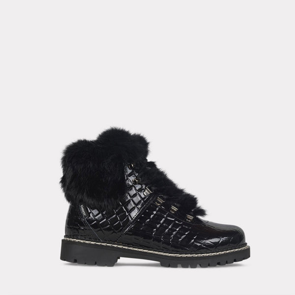 Kimberfeel Bottines ASTANA Boots/Bottines Femmes Croco Noir