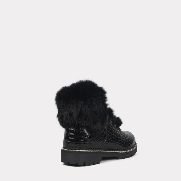 Kimberfeel Bottines ASTANA Boots/Bottines Femmes Croco Noir