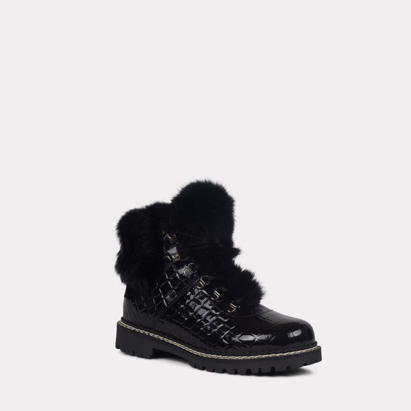 kimberfeel Bottines ASTANA Boots/Bottines femmes Croco Noir