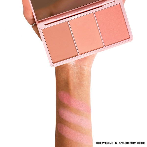 Kimchi Chic Beauty CHEEKY 3SOME BLUSH TRIO - 02 Apple Bottom Cheeks