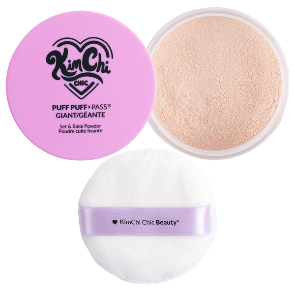 Kimchi Chic Beauty GIANT PUFF PUFF PASS SET & BAKE POWDER - 01 Translucent