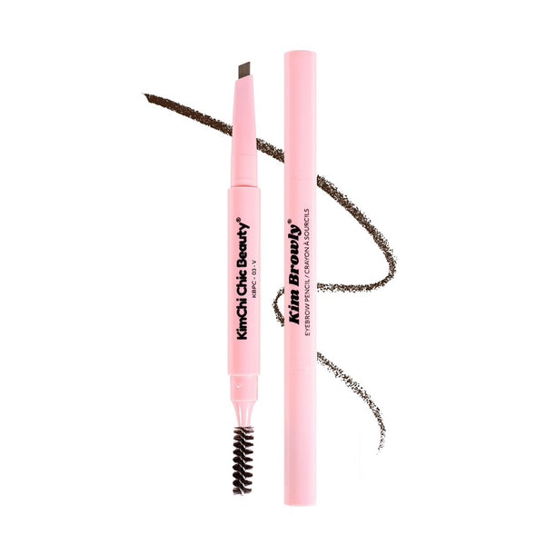 kimchi chic beauty KIMBROWLY EYEBROW PENCIL - 03 V Medium Brown
