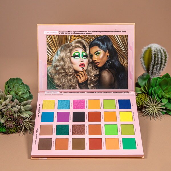 Kimchi Chic Beauty KIMCHI X NAOMI SMALLS: 2 Queens In 1 Desert Mad Maxine Soot Yourself Palette