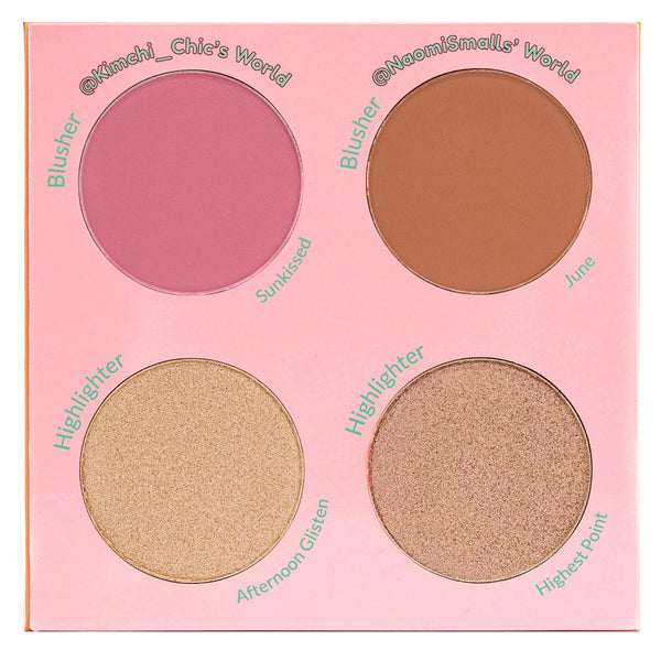 Kimchi Chic Beauty KIMCHI X NAOMI SMALLS: 2 Queens In 1 Desert Sunkissed In June Blush Palette