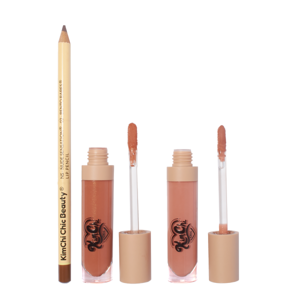 kimchi chic beauty KIMCHI X PLASTIQUE Nude Sensation: Bento Babes Lip Kit