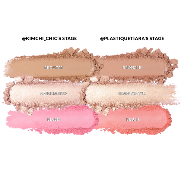 Kimchi Chic Beauty KIMCHI X PLASTIQUE Nude Sensation: Blush Bronzer & Highlighter Palette