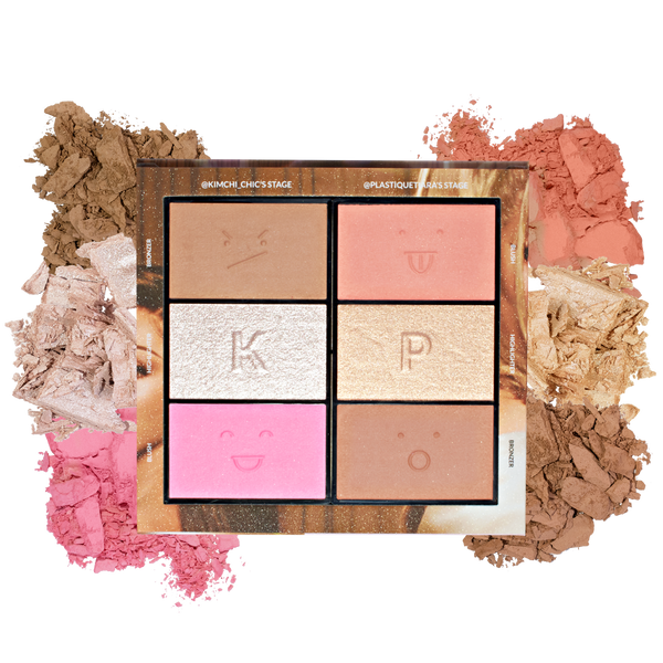 kimchi chic beauty KIMCHI X PLASTIQUE Nude Sensation: Blush Bronzer & Highlighter Palette
