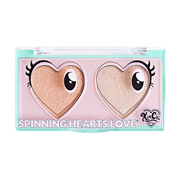 kimchi chic beauty SPINNING HEARTS DUO - 01 Peach Caramel