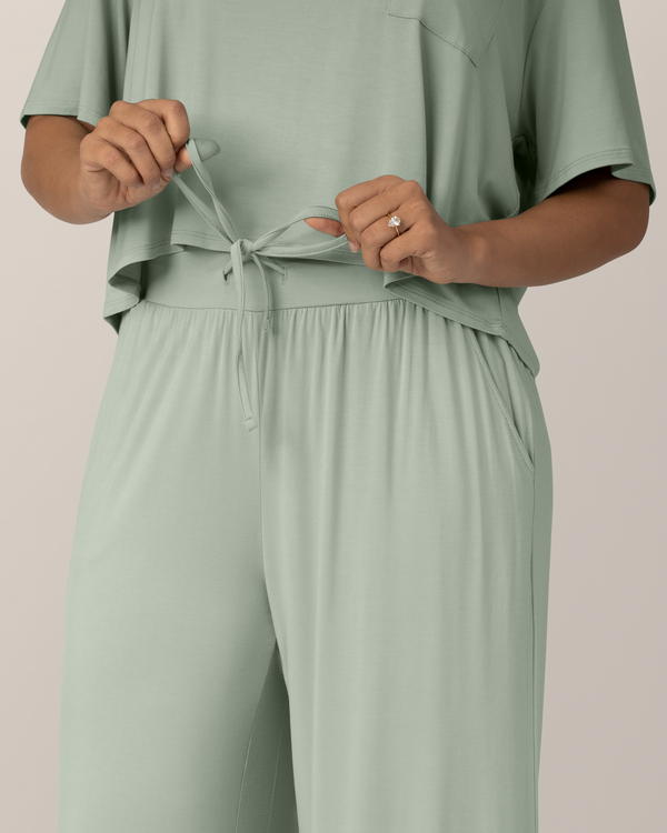 Kindred Bravely Aria Bamboo Casual Lounge Pant Aqua Mist