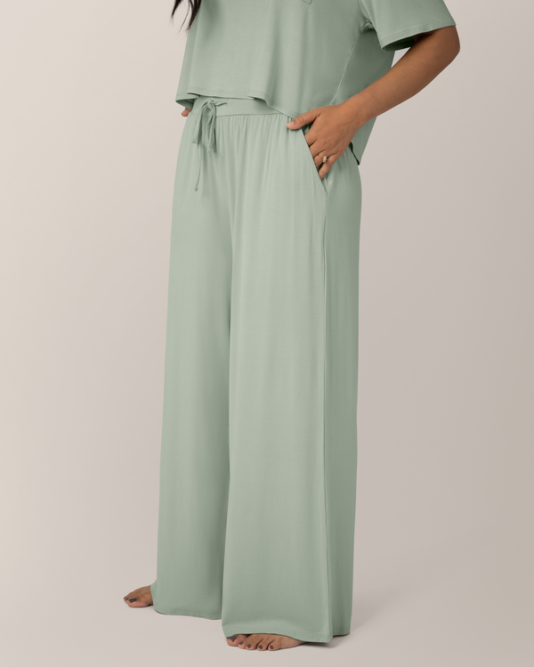 Kindred Bravely Aria Bamboo Casual Lounge Pant Aqua Mist