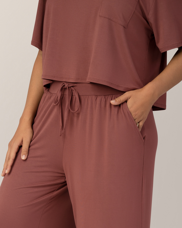 Kindred Bravely Aria Bamboo Casual Lounge Pant Redwood