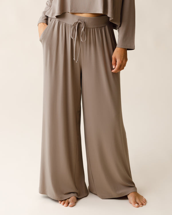 Kindred Bravely Aria Bamboo Casual Lounge Pant Taupe