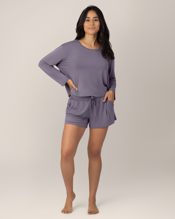 kindred bravely Aria Bamboo Casual Lounge Short Granite