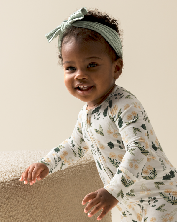 Kindred Bravely Bamboo Baby Pajamas Honey Dandelion