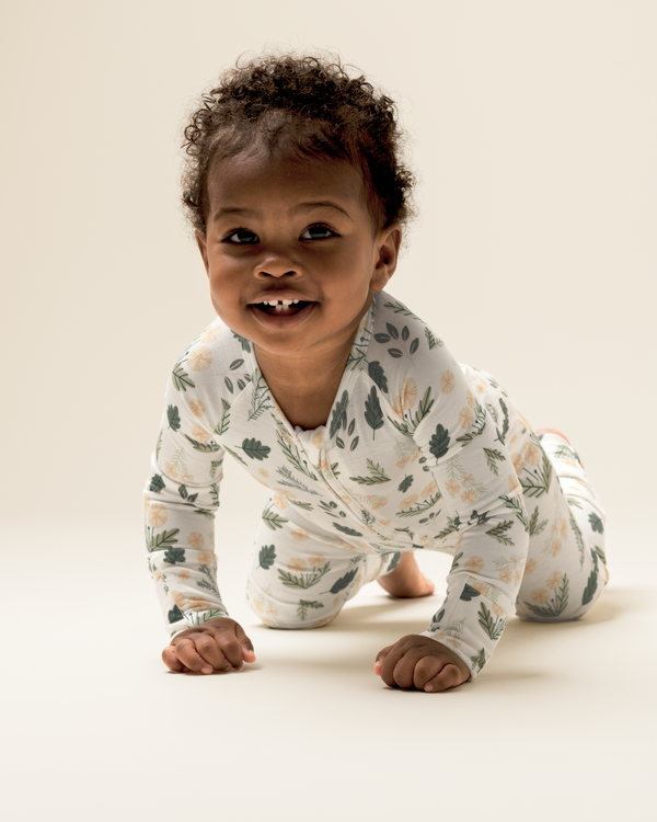 Kindred Bravely Bamboo Baby Pajamas Honey Dandelion