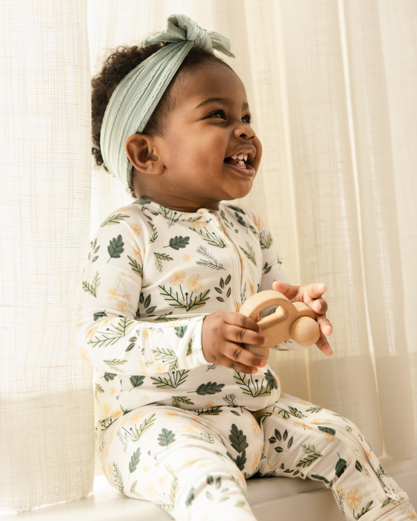 kindred bravely Bamboo Baby Pajamas Honey Dandelion