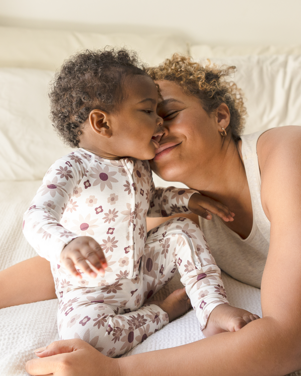 Kindred Bravely Bamboo Baby Pajamas Twilight Floral