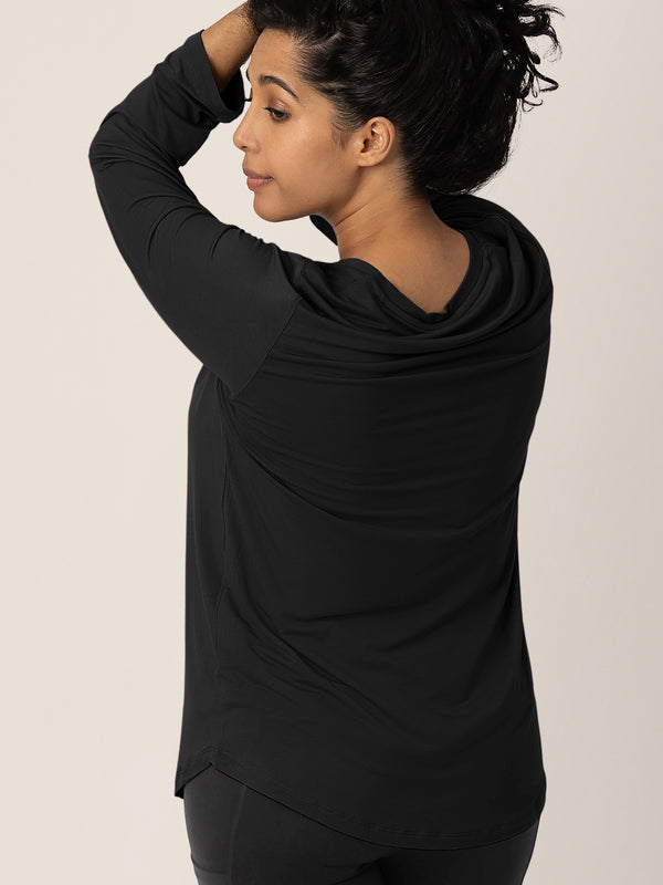 Kindred Bravely Bamboo Maternity & Nursing Long Sleeve T-shirt Black