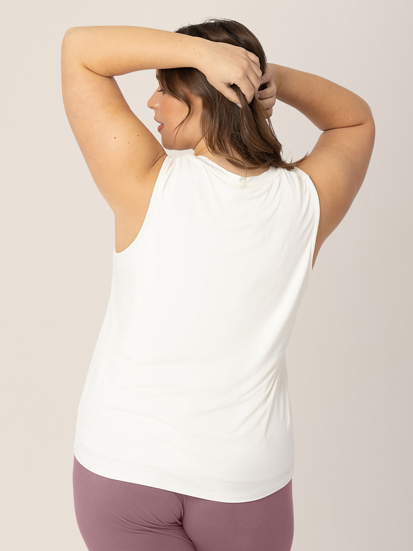 Kindred Bravely Bamboo Maternity & Nursing Tank White