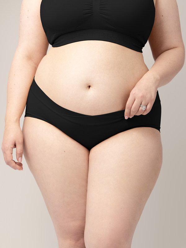 Kindred Bravely Bamboo Maternity & Postpartum Hipster Black