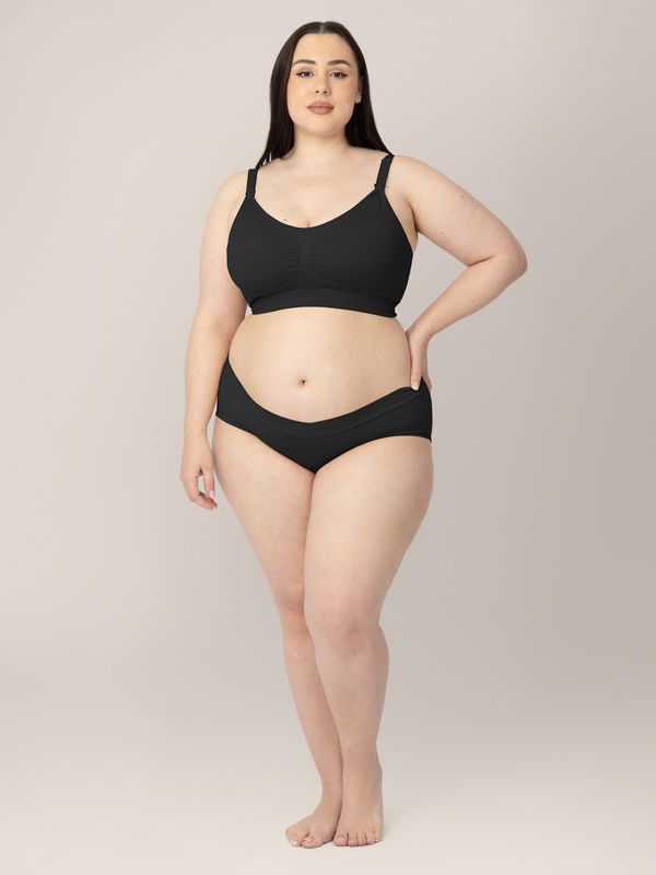 Kindred Bravely Bamboo Maternity & Postpartum Hipster Black