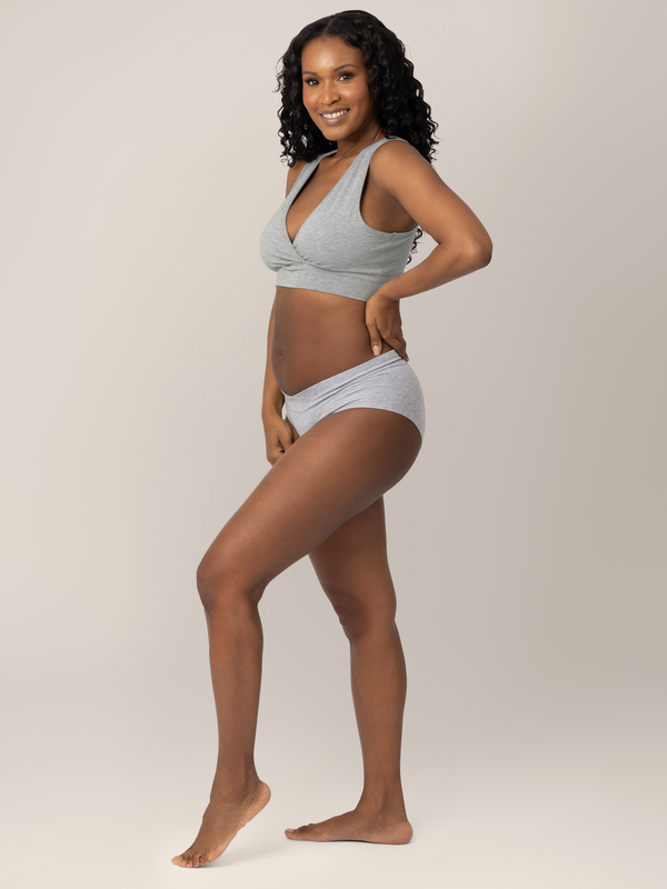 Kindred Bravely Bamboo Maternity & Postpartum Hipster Grey Heather