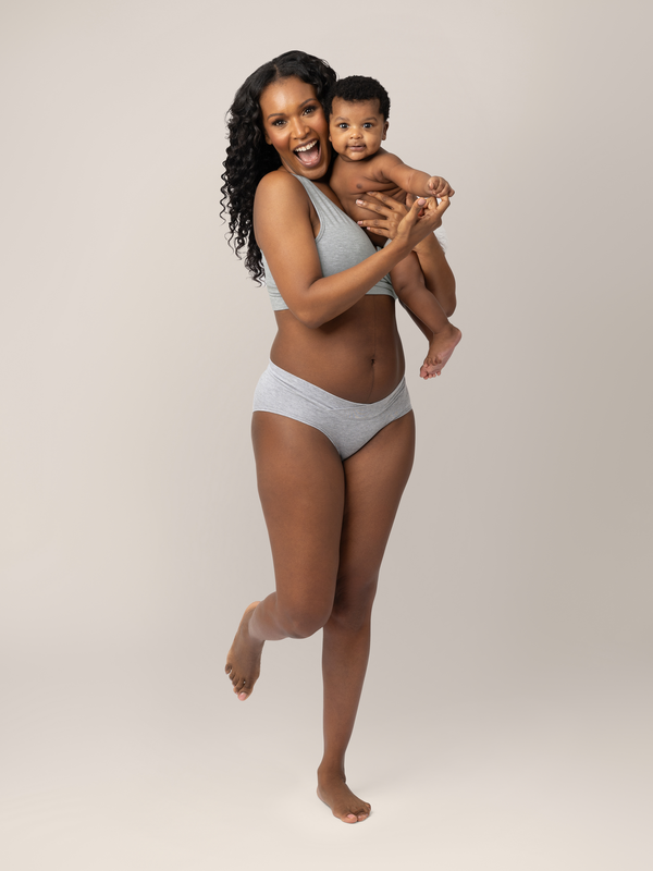 Kindred Bravely Bamboo Maternity & Postpartum Hipster Grey Heather