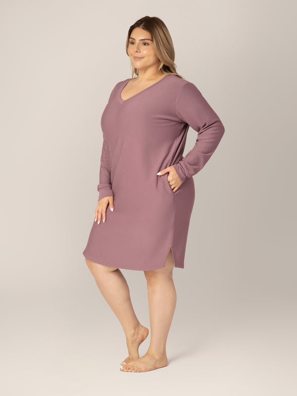 Kindred Bravely Blake Maternity & Nursing Lounge Dress Twilight