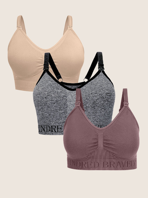 kindred bravely Build Your Own Wash Wear Spare® Nursing Bra Bundle Beige