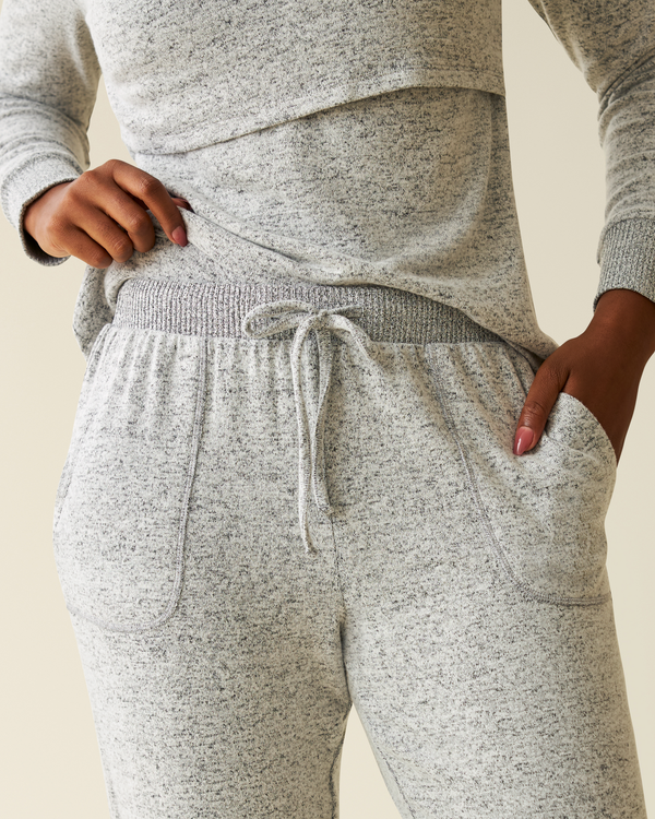 Kindred Bravely CozyKnit Nursing Pajama & Lounge Set Grey Heather