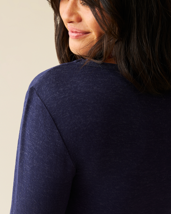 Kindred Bravely CozyKnit Nursing Pajama & Lounge Set Navy