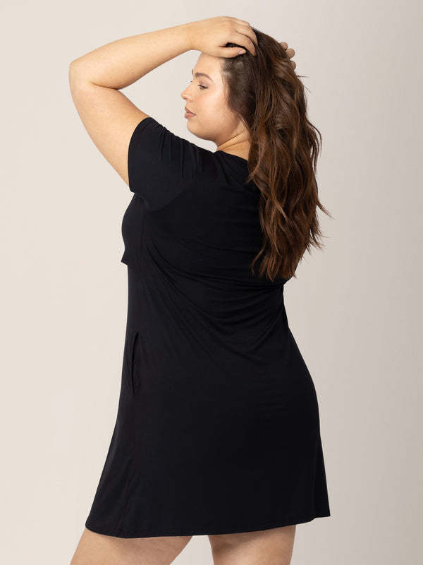 Kindred Bravely Eleanora Bamboo Maternity & Nursing Dress Black