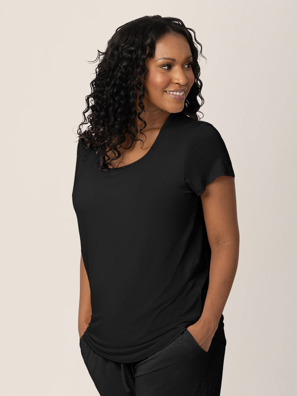 Kindred Bravely Everyday Maternity & Nursing T-shirt Black