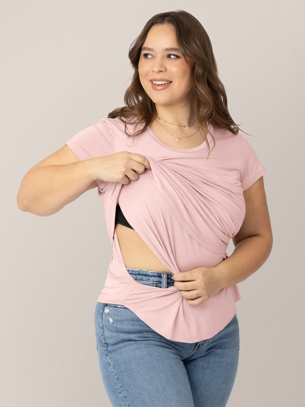 Kindred Bravely Everyday Maternity & Nursing T-shirt Dusty Pink