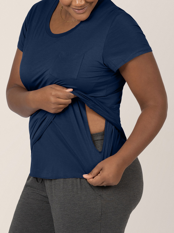 Kindred Bravely Everyday Maternity & Nursing T-shirt Navy