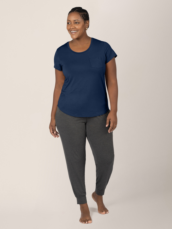 kindred bravely Everyday Maternity & Nursing T-shirt Navy
