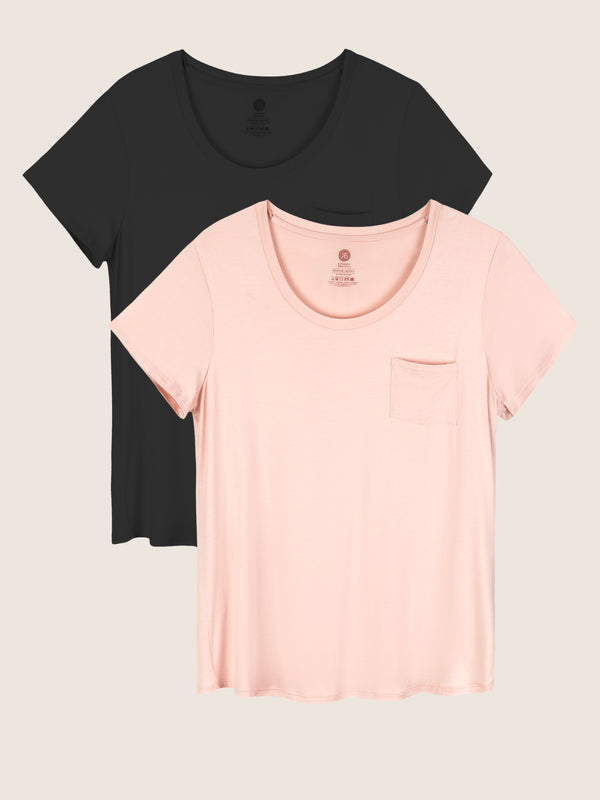 kindred bravely Everyday Nursing T-shirt Pack Black & Dusty Pink